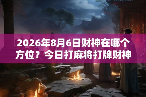 2026年8月6日财神在哪个方位？今日打麻将打牌财神方位