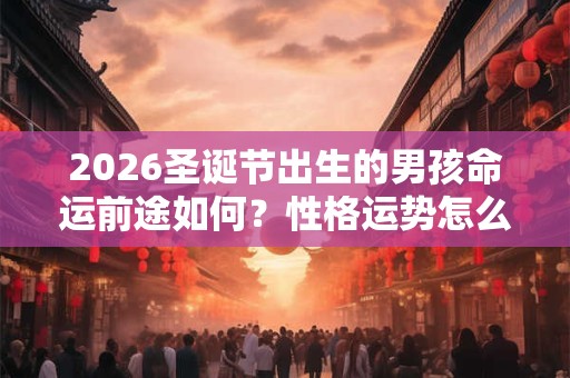 2026圣诞节出生的男孩命运前途如何？性格运势怎么样