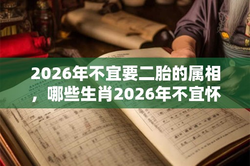 2026年不宜要二胎的属相，哪些生肖2026年不宜怀孕生孩子？