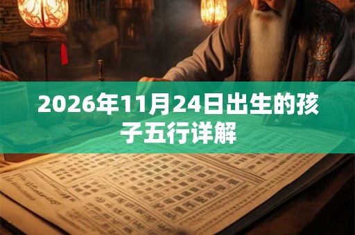 2026年11月24日出生的孩子五行详解 2026年11月24日出生的孩子五行详解