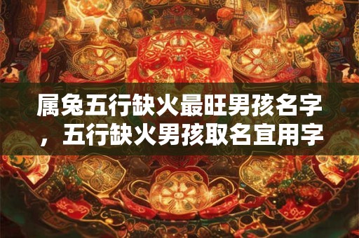 属兔五行缺火最旺男孩名字，五行缺火男孩取名宜用字