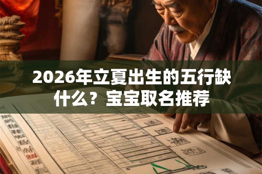 2026年立夏出生的五行缺什么?宝宝取名推荐 2026年立夏出生的五行缺什么?宝宝取名推荐