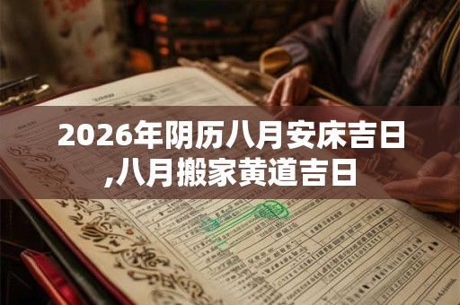2026年阴历八月安床吉日,八月搬家黄道吉日
