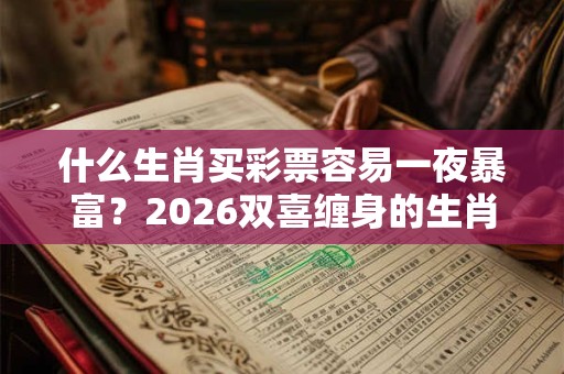 什么生肖买彩票容易一夜暴富？2026双喜缠身的生肖