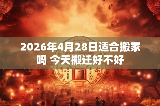 2026年4月28日适合搬家吗 今天搬迁好不好