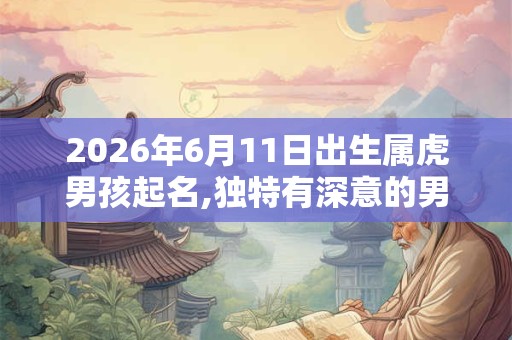 2026年6月11日出生属虎男孩起名,独特有深意的男孩名字 2026年6月11日出生属虎男孩起名,独特有深意的男孩名字