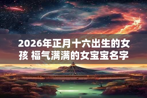 2026年正月十六出生的女孩 福气满满的女宝宝名字