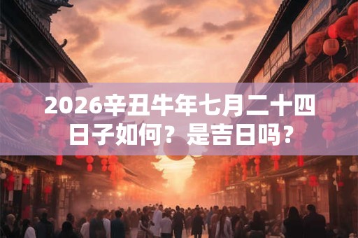 2026辛丑牛年七月二十四日子如何？是吉日吗？