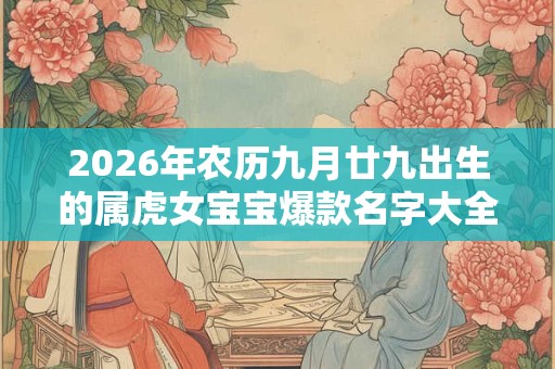 2026年农历九月廿九出生的属虎女宝宝爆款名字大全