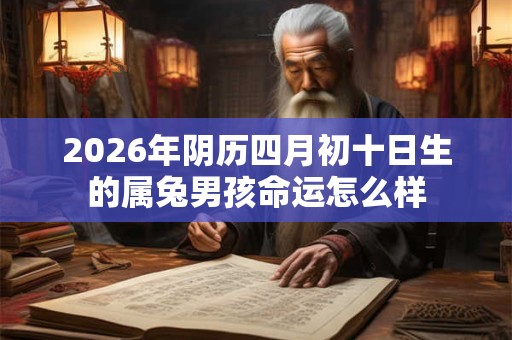 2026年阴历四月初十日生的属兔男孩命运怎么样 2026年阴历四月初十日生的属兔男孩命运怎么样