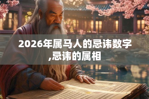 2026年属马人的忌讳数字,忌讳的属相