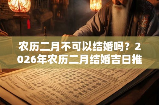 农历二月不可以结婚吗？2026年农历二月结婚吉日推荐