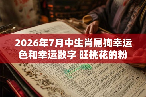 2026年7月中生肖属狗幸运色和幸运数字 旺桃花的粉色