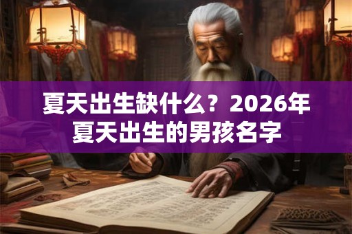 夏天出生缺什么?2026年夏天出生的男孩名字 夏天出生缺什么?2026年夏天出生的男孩名字