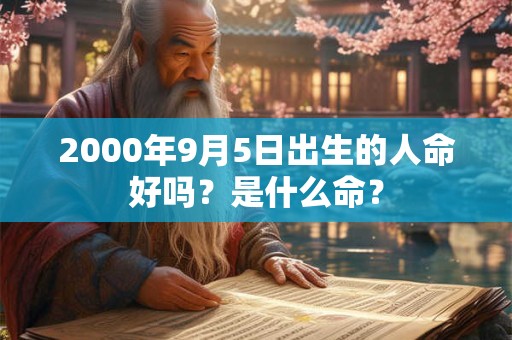 2000年9月5日出生的人命好吗？是什么命？