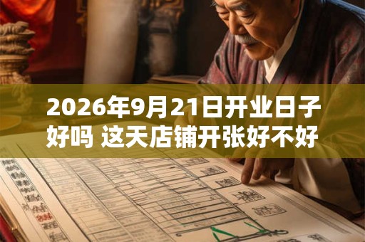 2026年9月21日开业日子好吗 这天店铺开张好不好