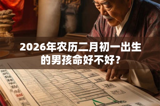 2026年农历二月初一出生的男孩命好不好？