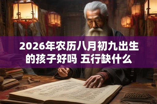 2026年农历八月初九出生的孩子好吗 五行缺什么