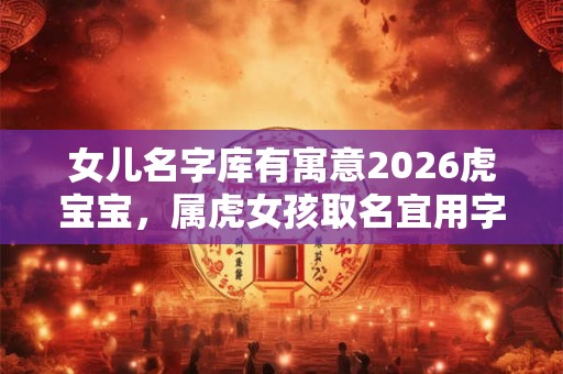女儿名字库有寓意2026虎宝宝，属虎女孩取名宜用字
