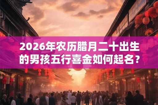 2026年农历腊月二十出生的男孩五行喜金如何起名？