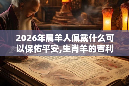 2026年属羊人佩戴什么可以保佑平安,生肖羊的吉利方位2026 2026年属羊人佩戴什么可以保佑平安,生肖羊的吉利方位2026