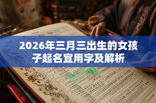 2026年三月三出生的女孩子起名宜用字及解析