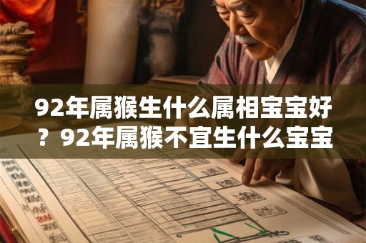 92年属猴生什么属相宝宝好?92年属猴不宜生什么宝宝? 92年属猴生什么属相宝宝好?92年属猴不宜生什么宝宝?