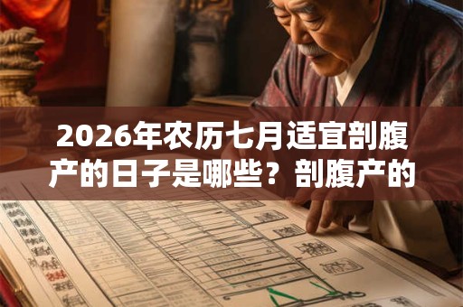 2026年农历七月适宜剖腹产的日子是哪些?剖腹产的坏处 2026年农历七月适宜剖腹产的日子是哪些?剖腹产的坏处