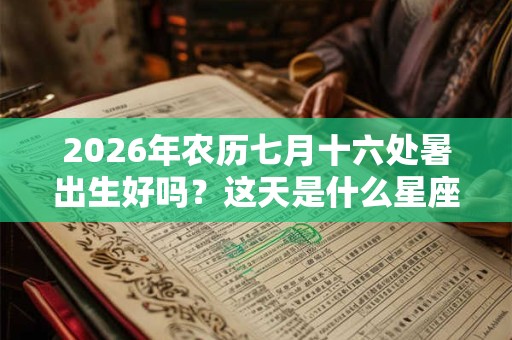 2026年农历七月十六处暑出生好吗？这天是什么星座