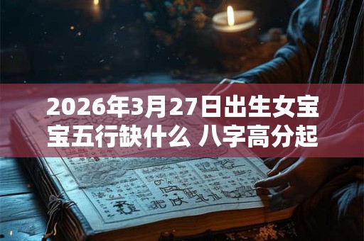 2026年3月27日出生女宝宝五行缺什么 八字高分起名字