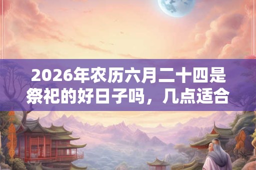 2026年农历六月二十四是祭祀的好日子吗,几点适合祭拜? 2026年农历六月二十四是祭祀的好日子吗,几点适合祭拜?