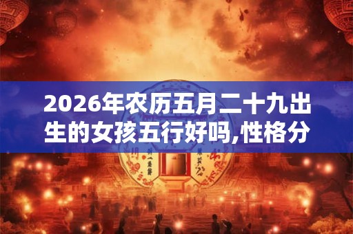 2026年农历五月二十九出生的女孩五行好吗,性格分析