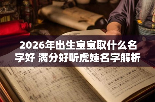 2026年出生宝宝取什么名字好 满分好听虎娃名字解析
