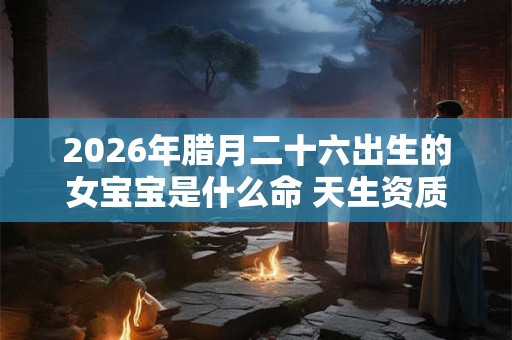 2026年腊月二十六出生的女宝宝是什么命 天生资质富贵无忧