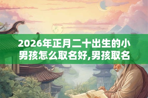 2026年正月二十出生的小男孩怎么取名好,男孩取名宝典