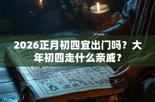 2026正月初四宜出门吗？大年初四走什么亲戚？