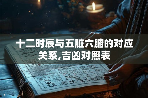 十二时辰与五脏六腑的对应关系,吉凶对照表 十二时辰与五脏六腑的对应关系,吉凶对照表