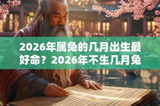 2026年属兔的几月出生最好命?2026年不生几月兔农历? 2026年属兔的几月出生最好命?2026年不生几月兔农历?