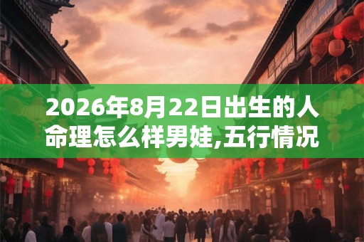 2026年8月22日出生的人命理怎么样男娃,五行情况查询