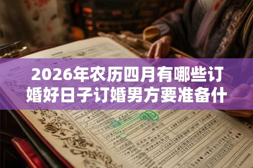 2026年农历四月有哪些订婚好日子订婚男方要准备什么？