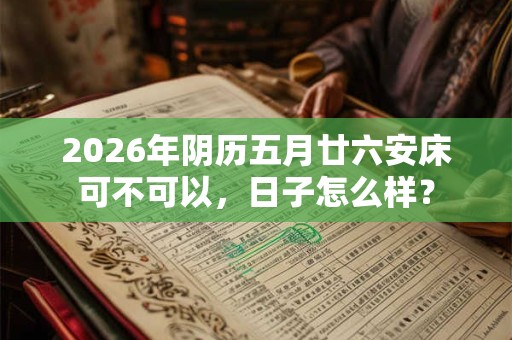 2026年阴历五月廿六安床可不可以，日子怎么样？
