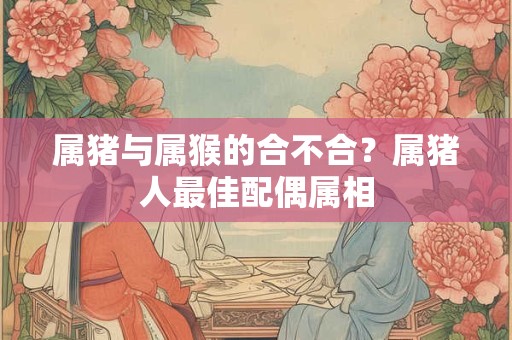 属猪与属猴的合不合？属猪人最佳配偶属相