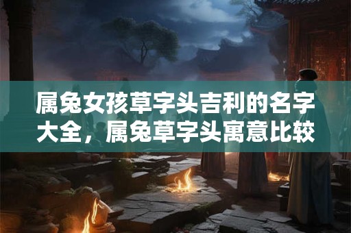 属兔女孩草字头吉利的名字大全，属兔草字头寓意比较好的字