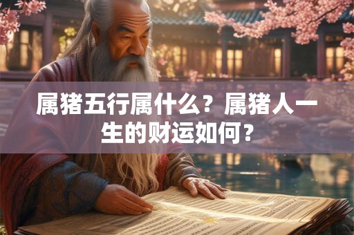 属猪五行属什么?属猪人一生的财运如何? 属猪五行属什么?属猪人一生的财运如何?