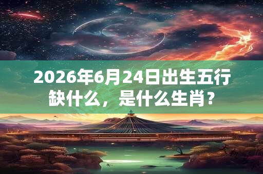 2026年6月24日出生五行缺什么，是什么生肖？