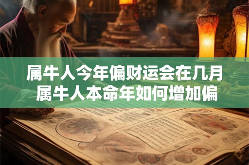 属牛人今年偏财运会在几月 属牛人本命年如何增加偏财运