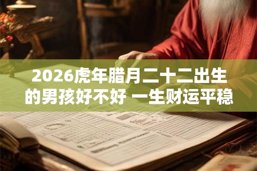 2026虎年腊月二十二出生的男孩好不好 一生财运平稳 2026虎年腊月二十二出生的男孩好不好 一生财运平稳