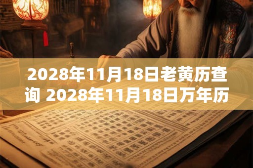 2028年11月18日老黄历查询 2028年11月18日万年历黄道吉日