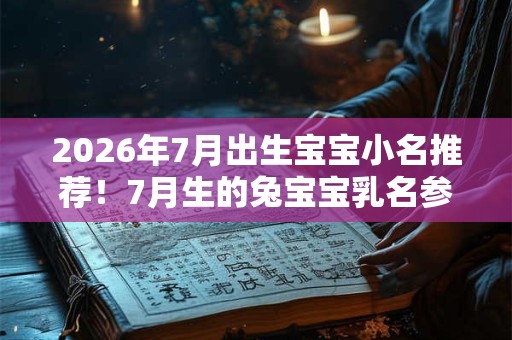 2026年7月出生宝宝小名推荐!7月生的兔宝宝乳名参考 2026年7月出生宝宝小名推荐!7月生的兔宝宝乳名参考
