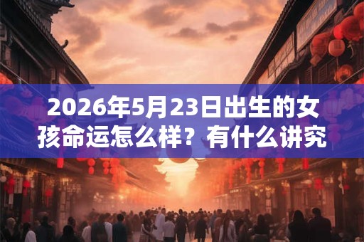 2026年5月23日出生的女孩命运怎么样？有什么讲究？